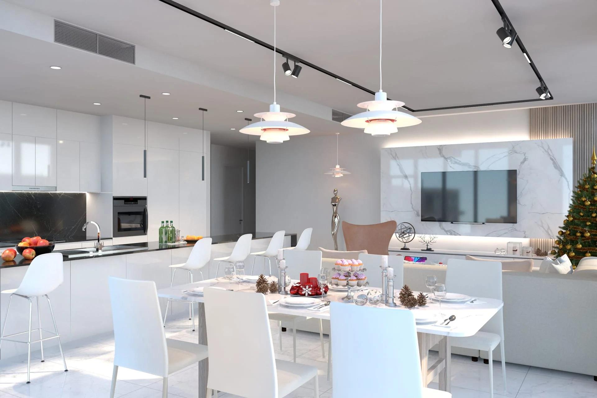 Luxury Kitchen Millwork & Lighting